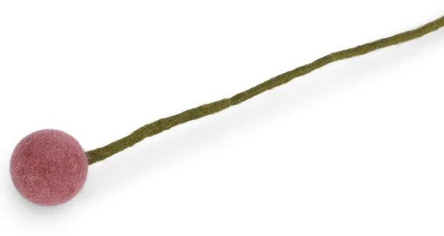 Wollfilz-Kugelblume rouge, D 3,5 cm, L 32 cm