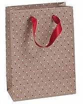 Geschenktüte beige groß Höhe 35cm Breite 25cm Tiefe 8,5cm