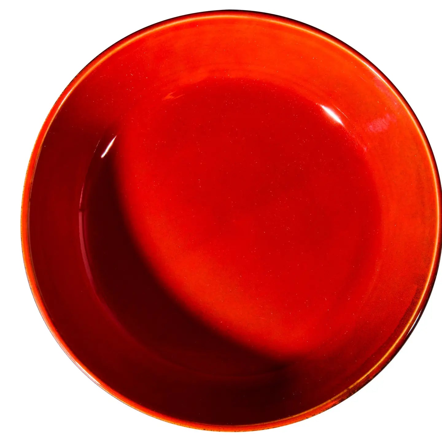 Steingut-Schale rot