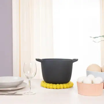 Wollfilz-Kugeluntersetzer Limone, D 22 cm, St. 2,5 cm