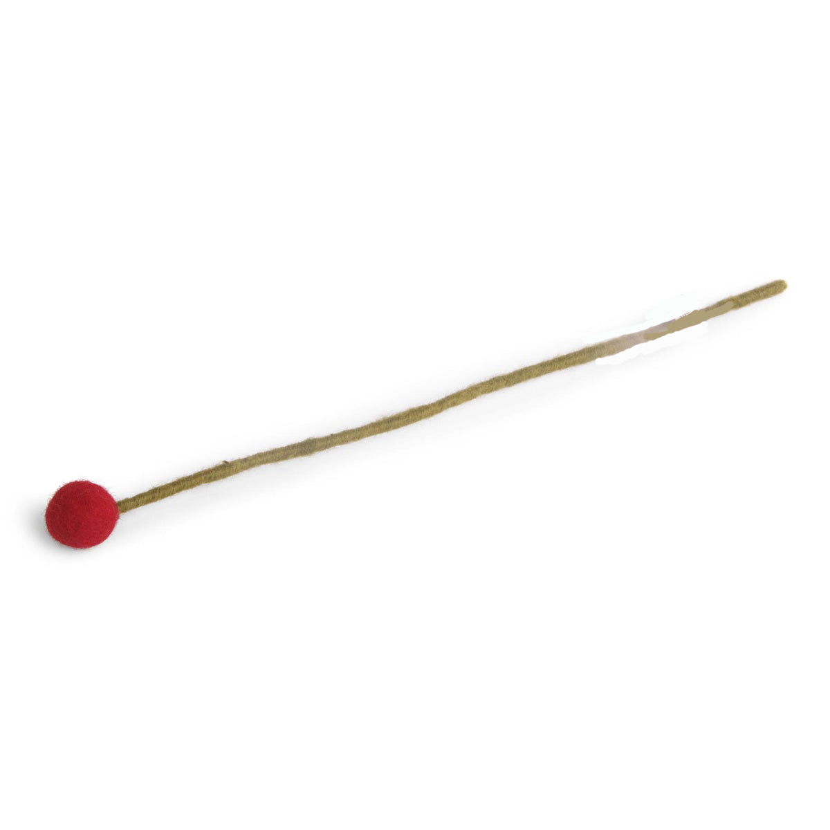 Wollfilz-Kugelblume D 2 cm, L 32 cm strahlend rot