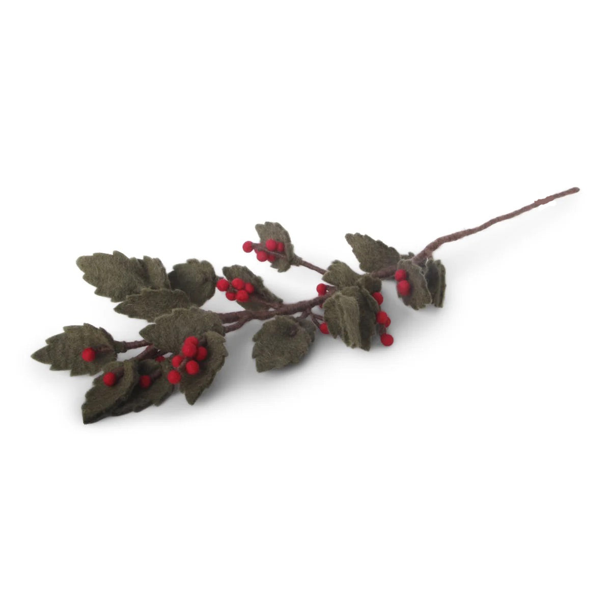 Wollfilz-Zweig Winterbeeren