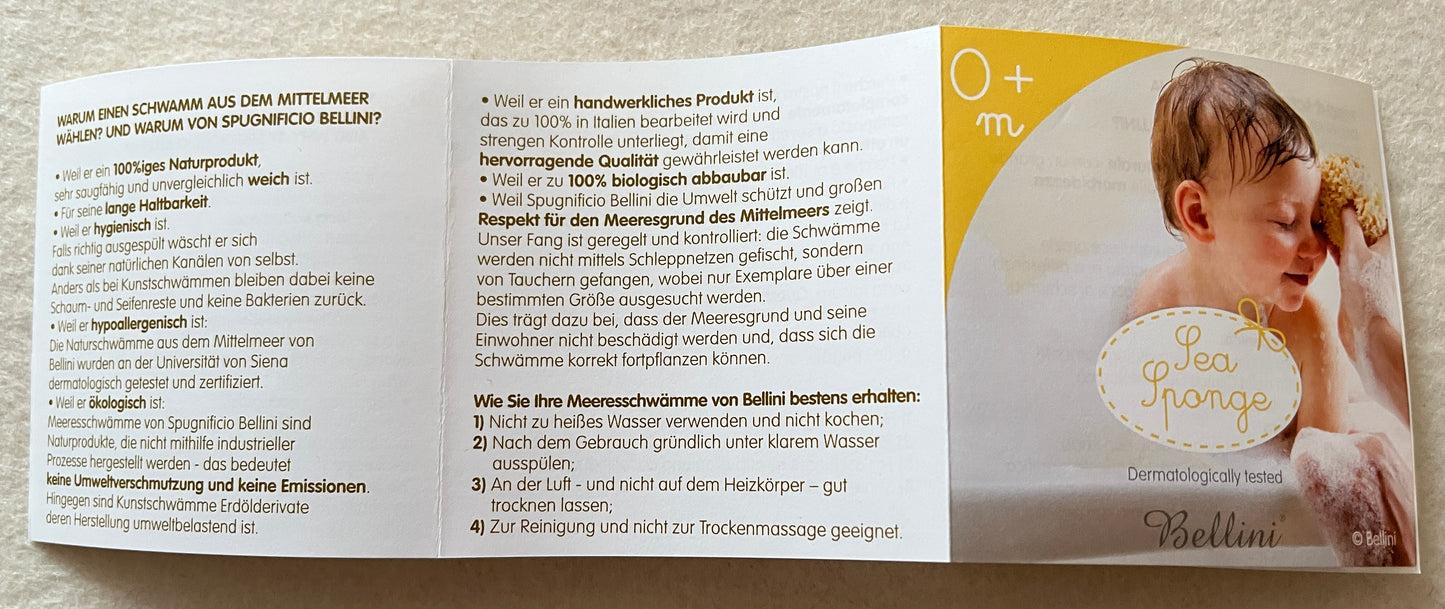 Badespaß Meeresschwamm und Waschhandschuh aus Bambus
