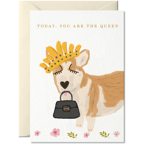 "Wau" Just Happy Doppelkarte TODAY, YOU ARE THE QUEEN