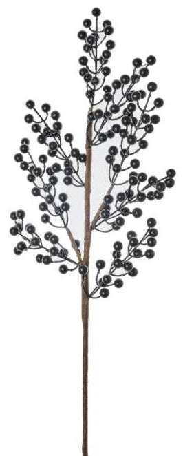 Weihnachtsast Beeren schwarz