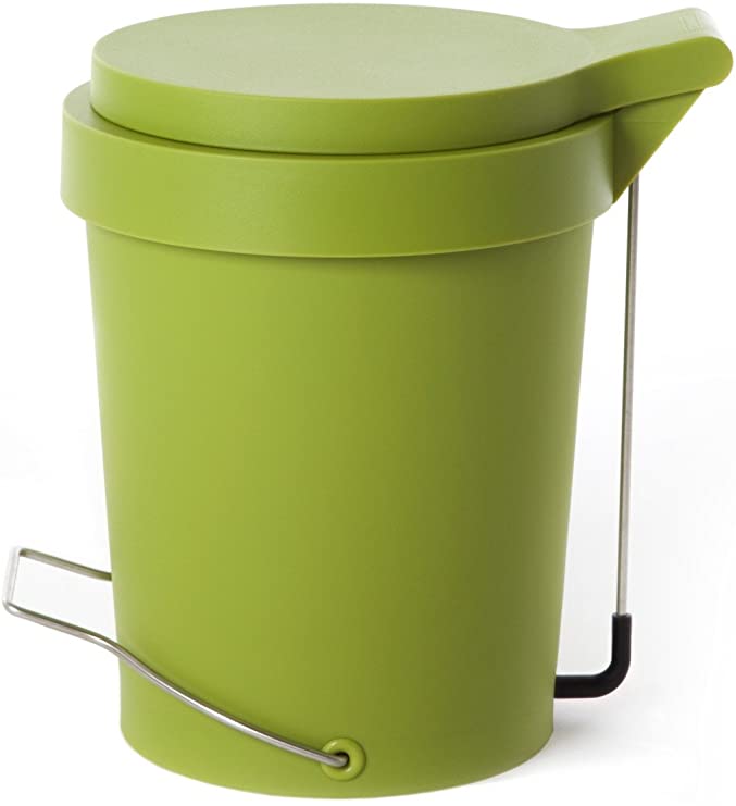 Treteimer Tip, 7 l, Abfalleimer Kunststoff grün