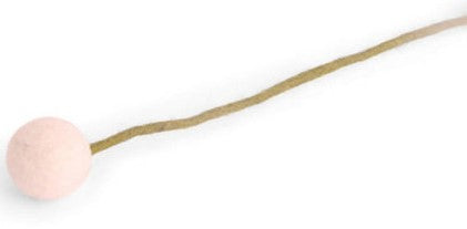 Wollfilz-Kugelblume weiß D 3,5 cm, H 32 cm