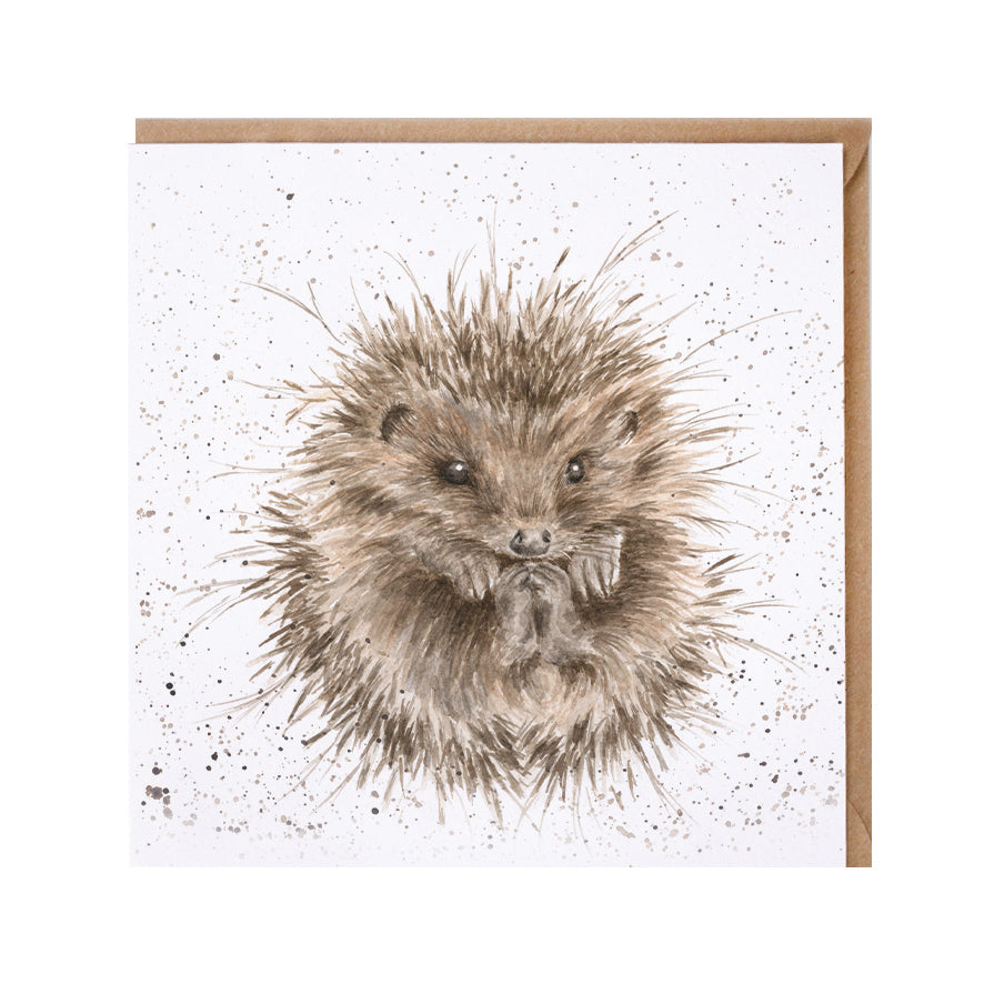 Forest Igel Doppelkarte quadratisch