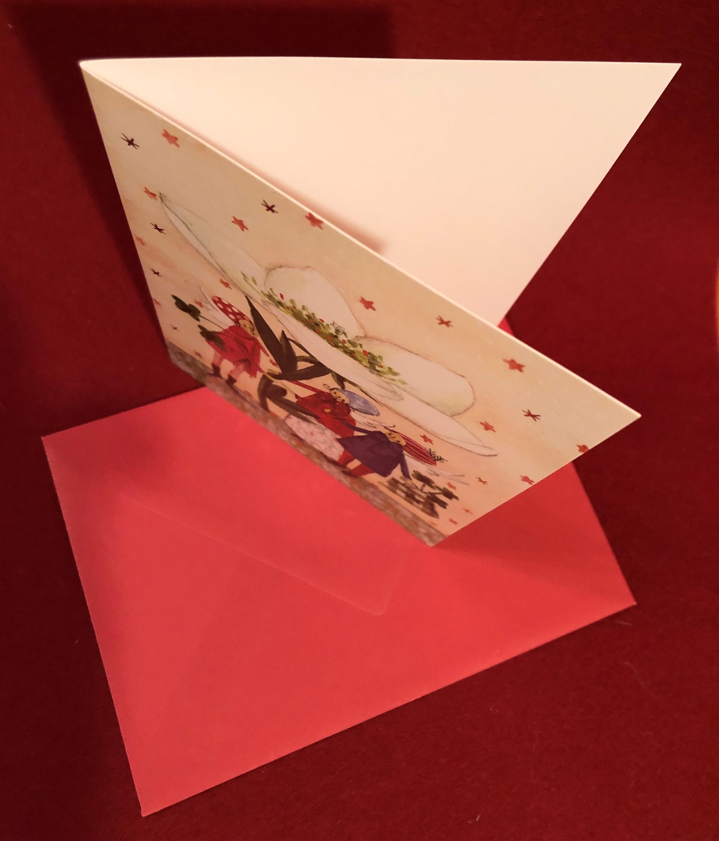 Doppelkarte Christrose, B 12,5 cm, L 17,5 cm