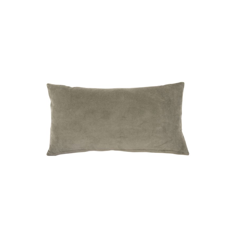 Kissenhülle Samt khaki, 30 x 50 cm