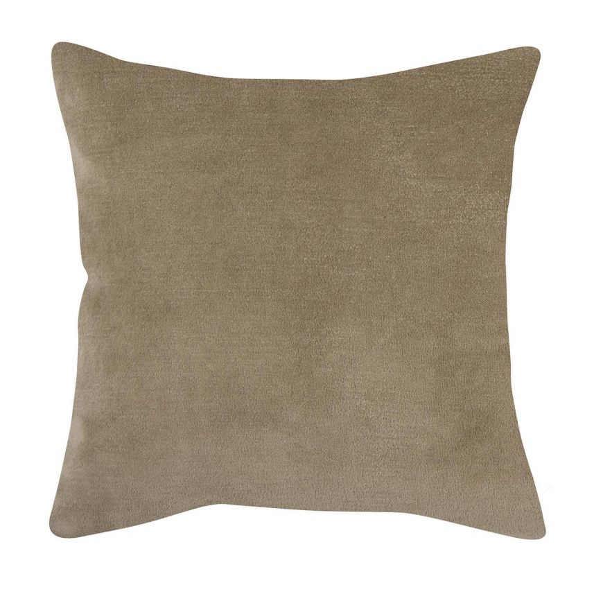 Kissenhülle Samt grünl. Beige, 45 x 45 cm