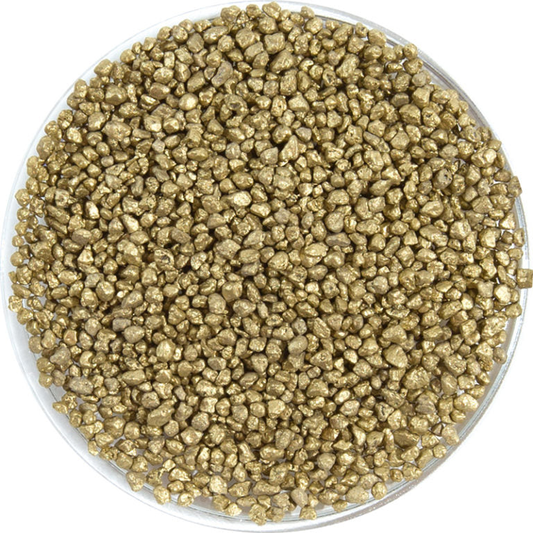 Z on base Kerzen-Kies Metallic Gold, 2 - 3 mm, 550 ml