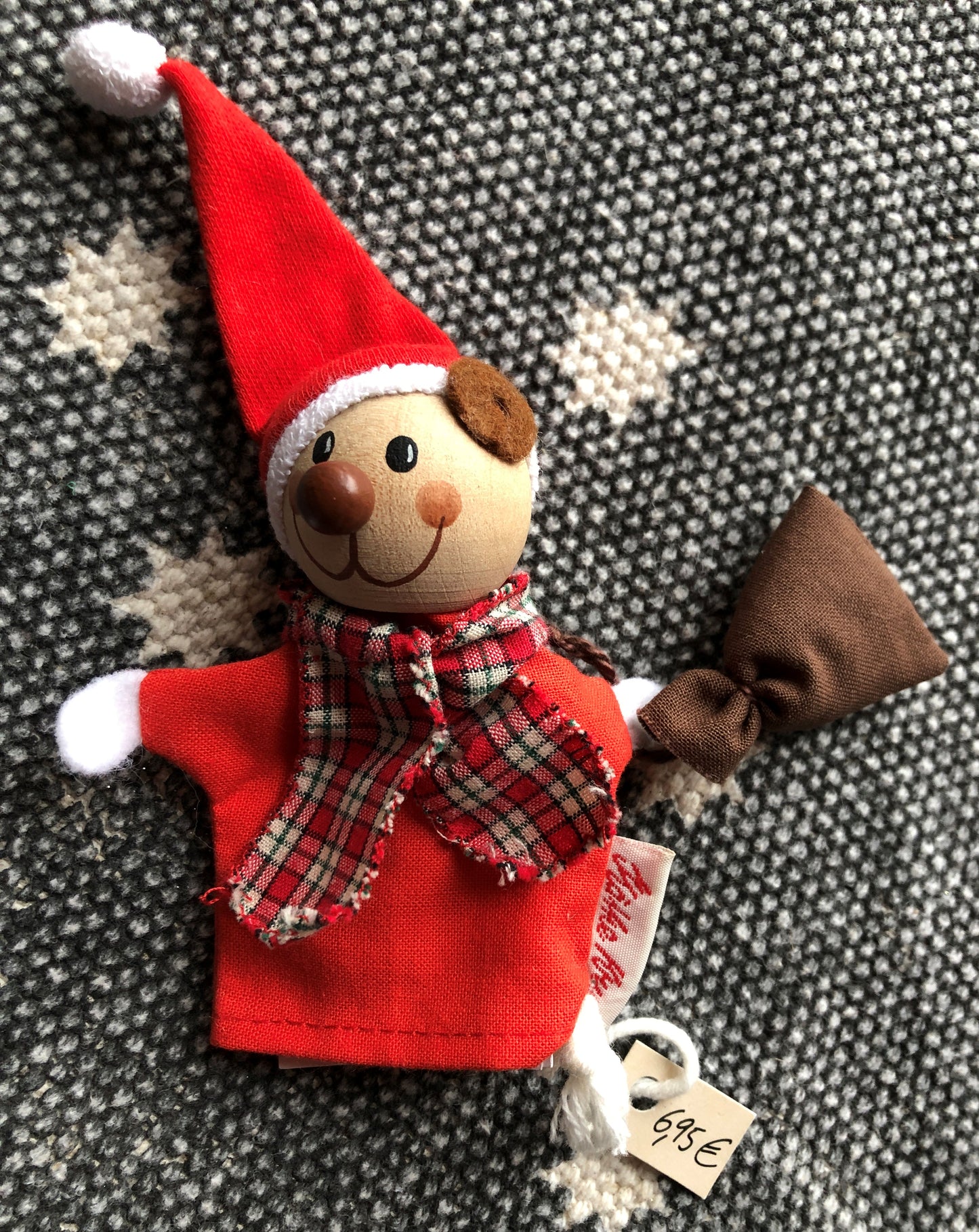 Weihnachtsmann Fingerpuppe