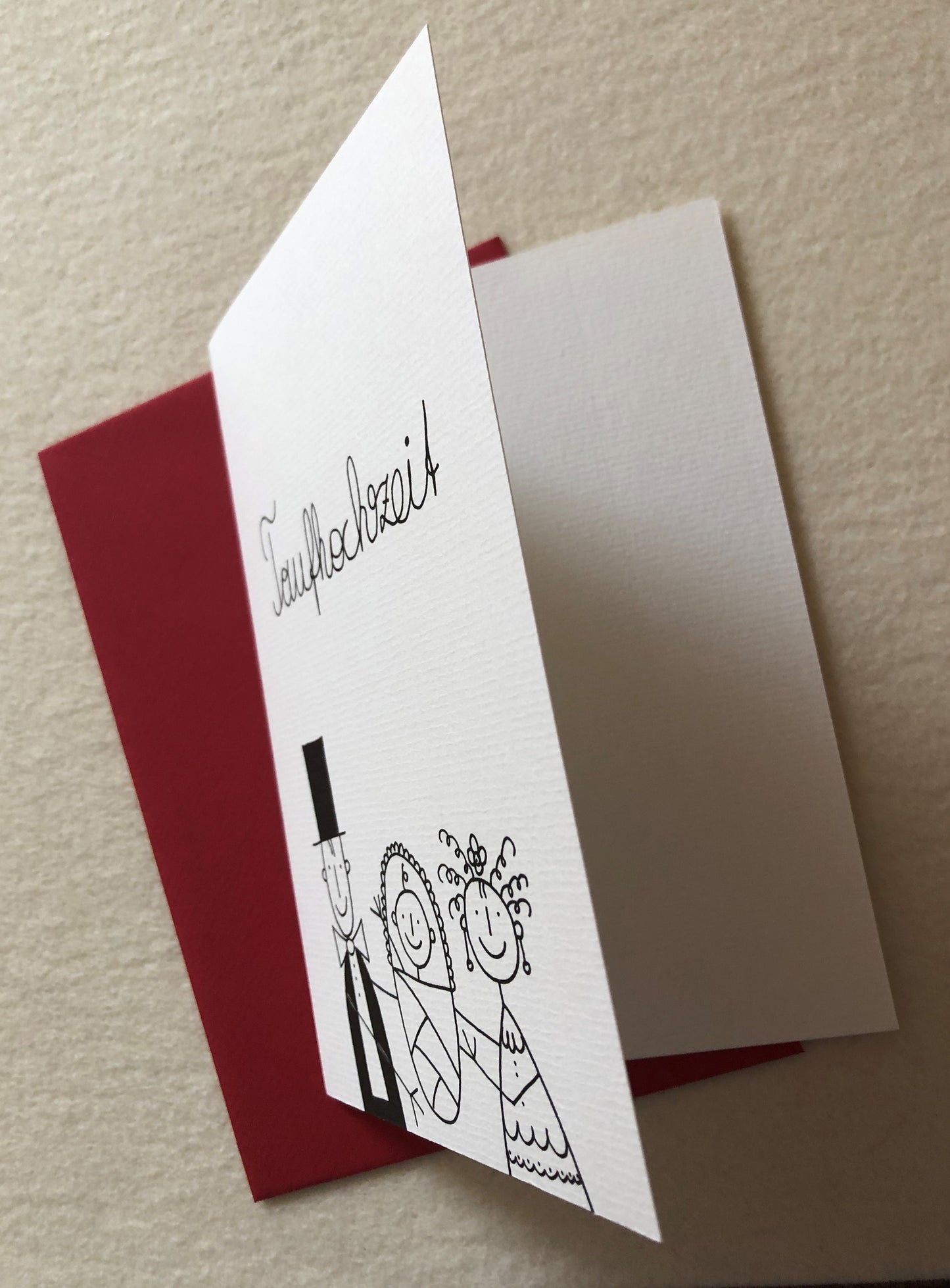 Taufhochzeit Doppelkarte