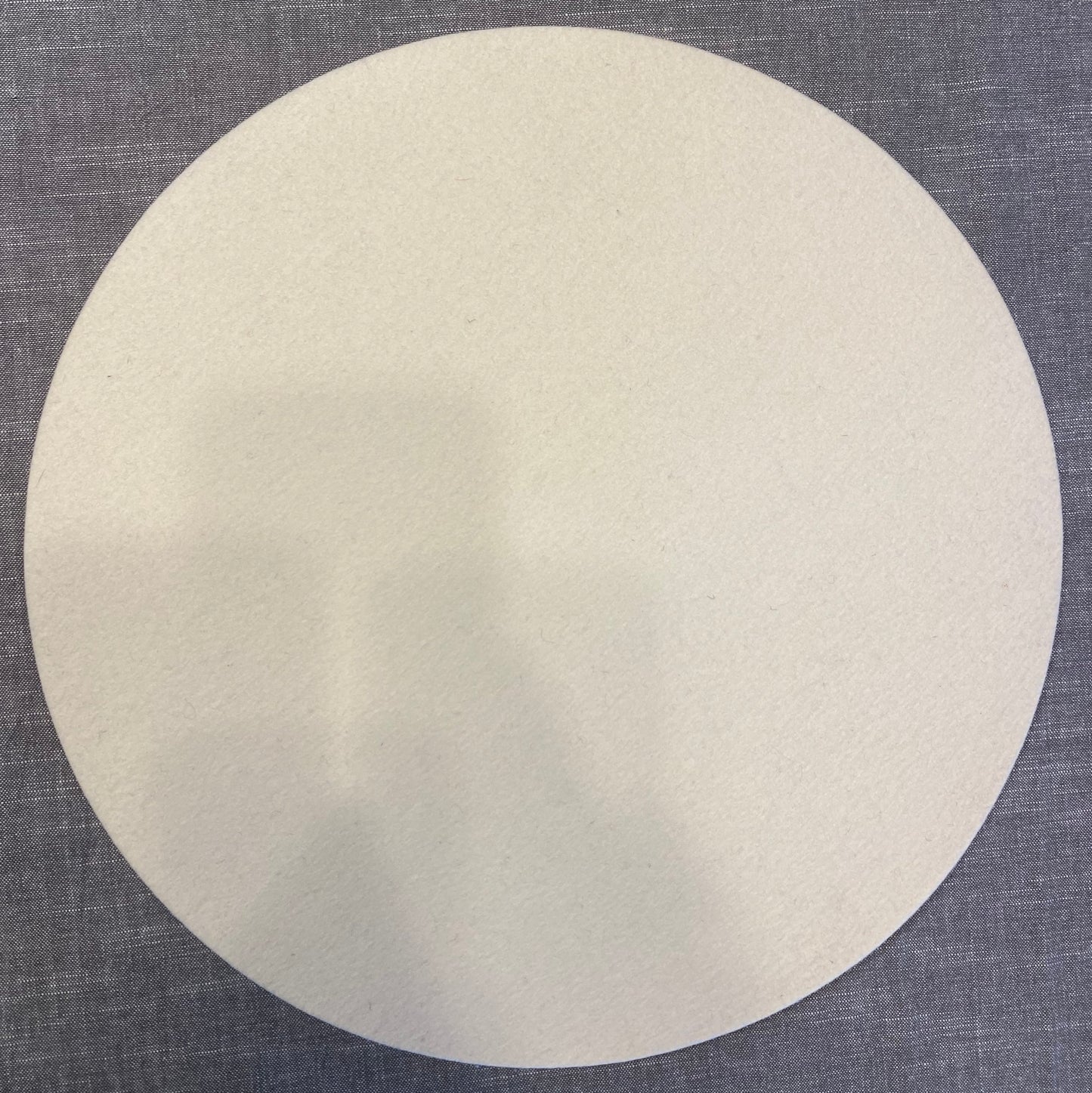 Wollfilz-Unterlage rund D 40cm 03 Wollweiß