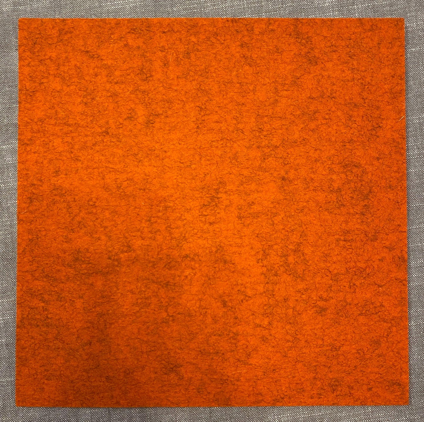 Hey-Sign Wollfilz-Unterlage 25 x 25 cm Orangemeliert