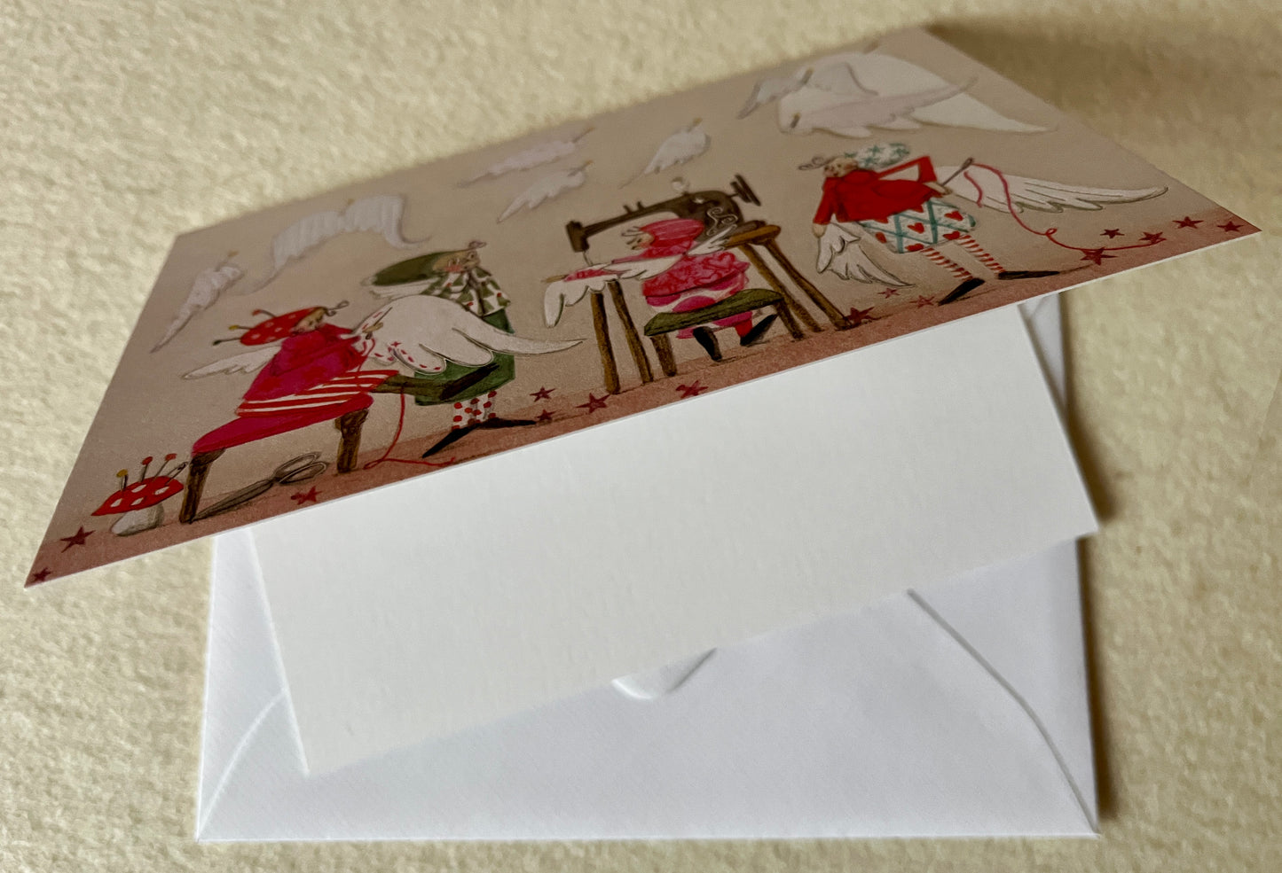 Weihnachten Doppelkarte Nähatelier Engel