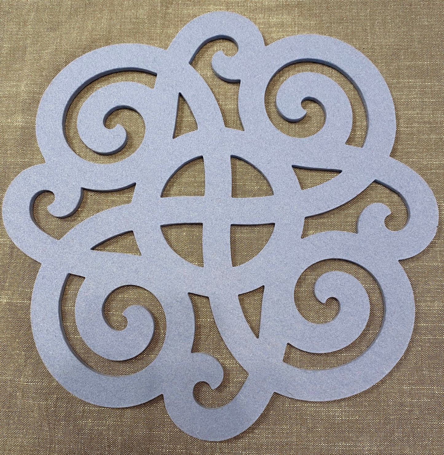 Wollfilz-Unterlage Celtic D32 cm 19 Pastellblau