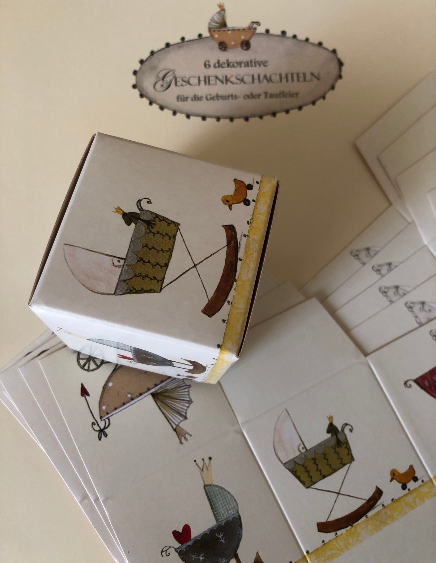 Kinderwagen 6er Set Geschenkschachteln