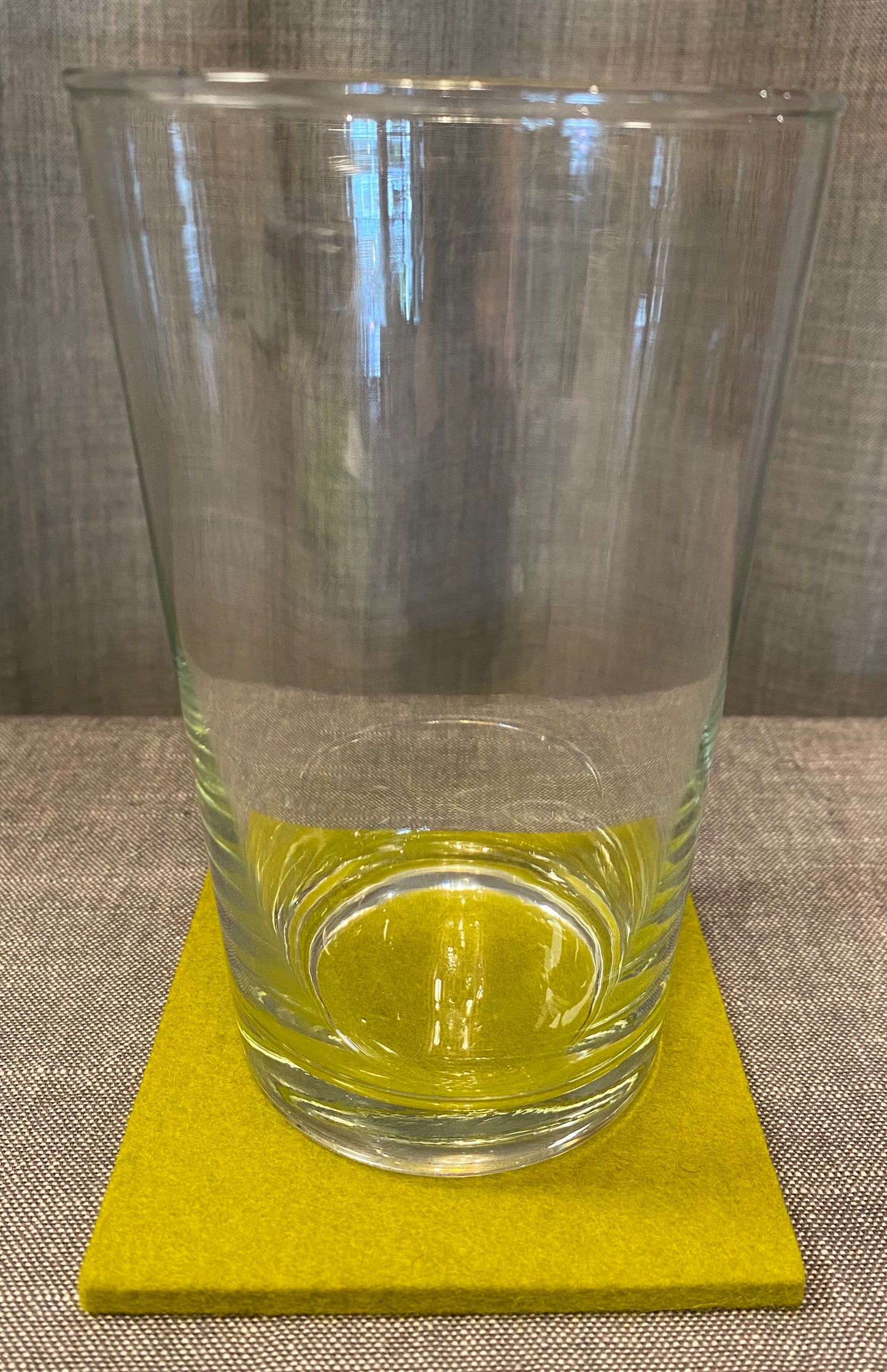 Wollfilz-Untersetzer quadratisch 9 x 9 x 0,5 cm, 25 = verde