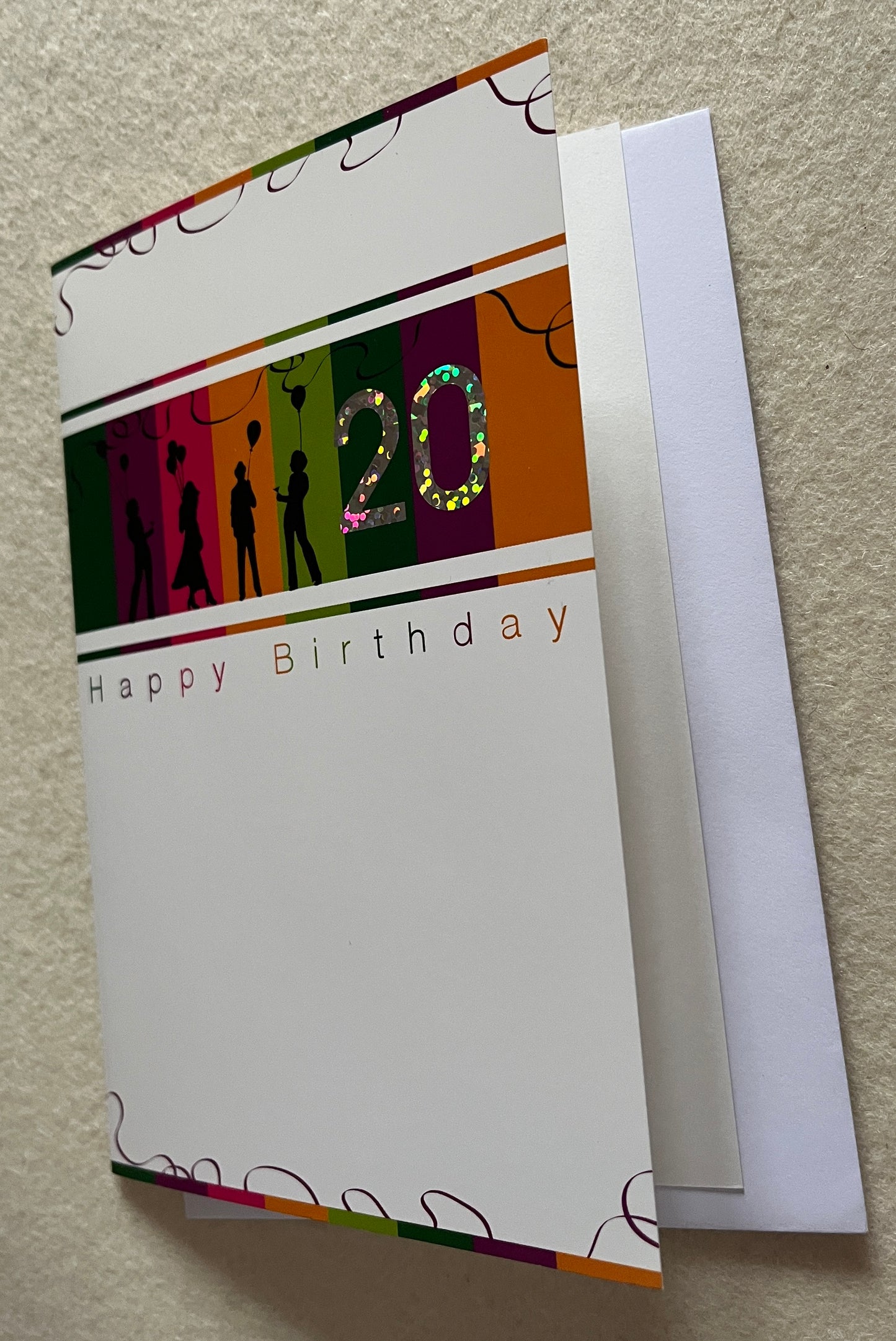 Doppelkarte 20 - Happy Birthday