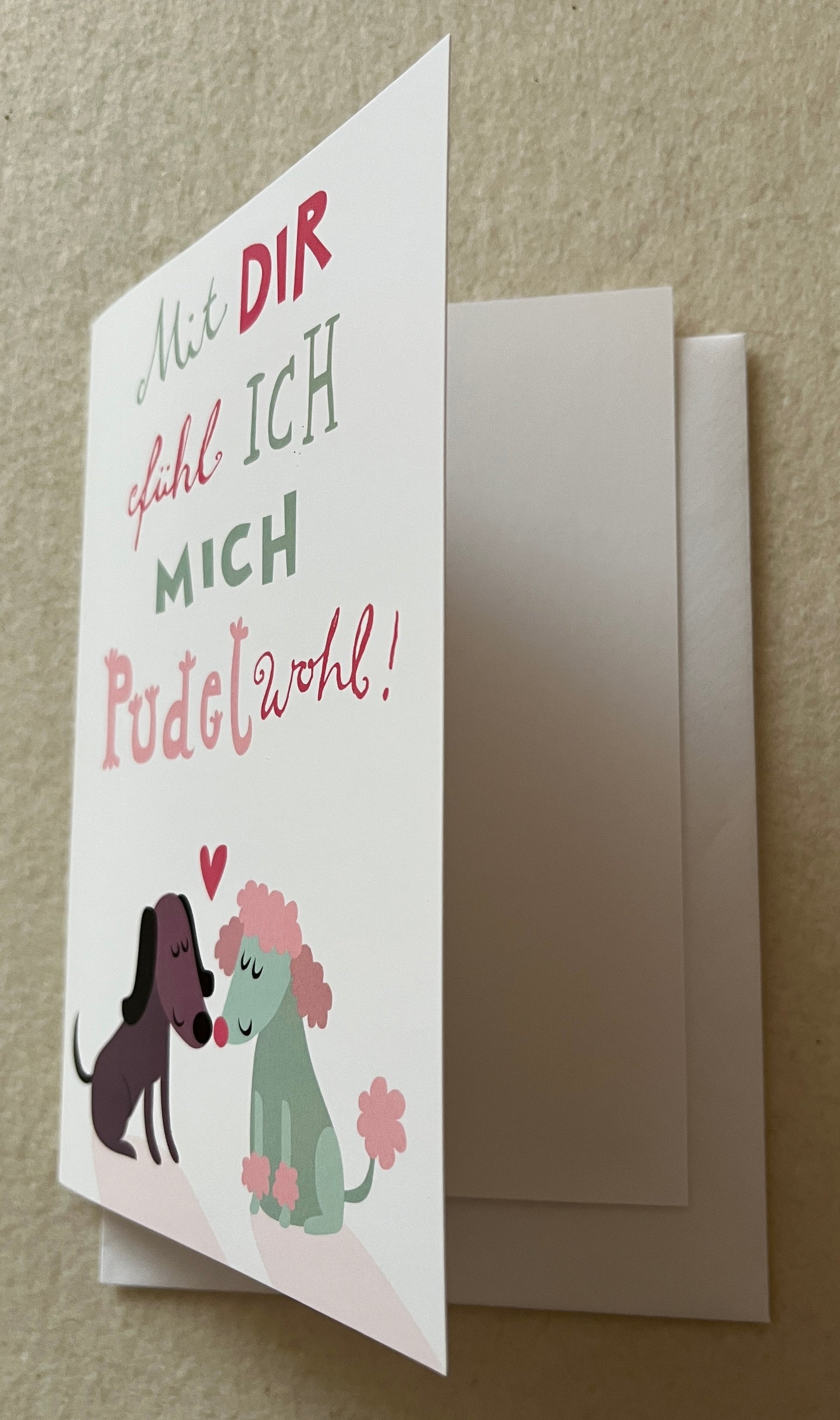 Doppelkarte Pudelwohl