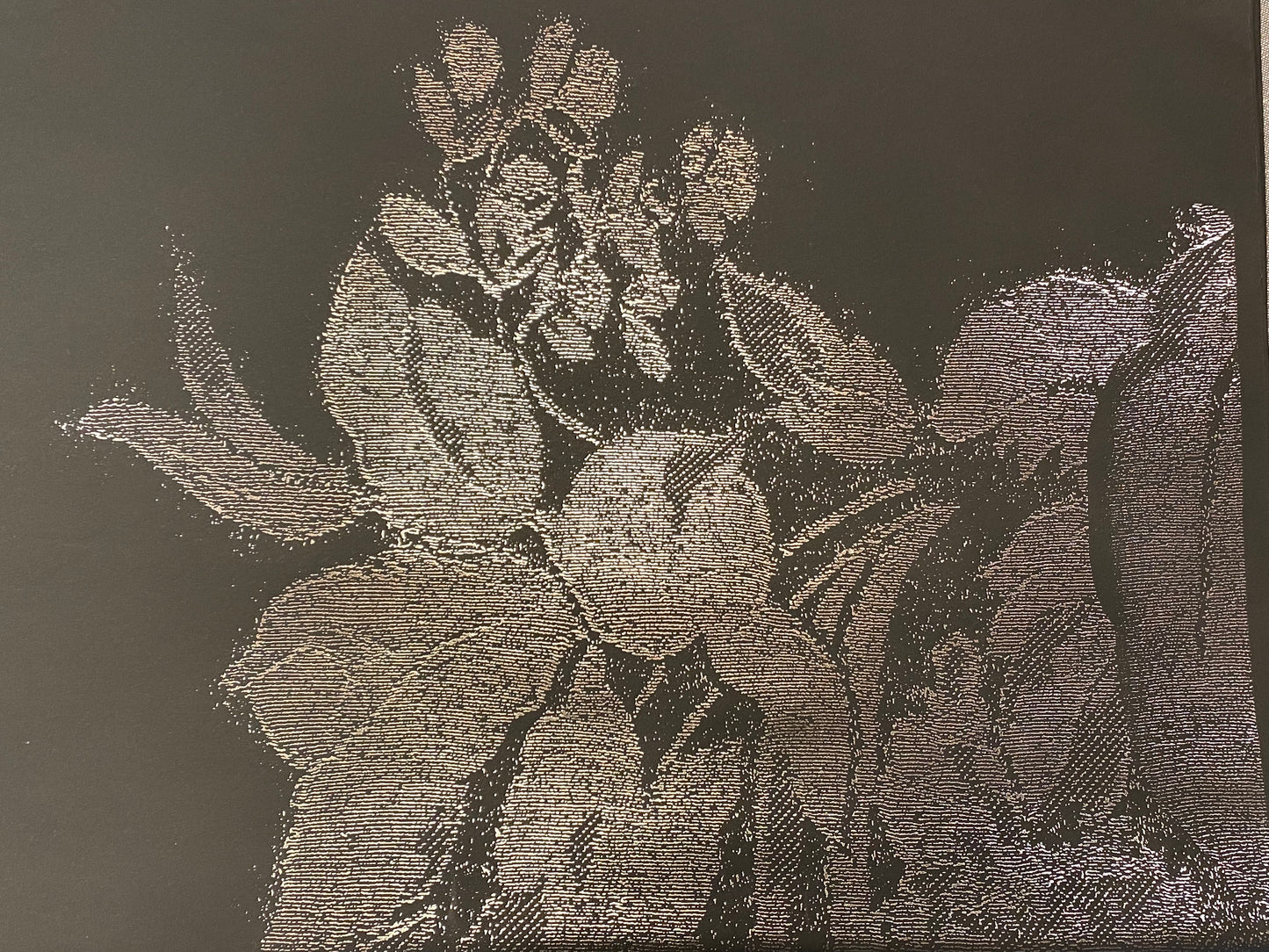Geschenkpapier Weinblätter schwarz
