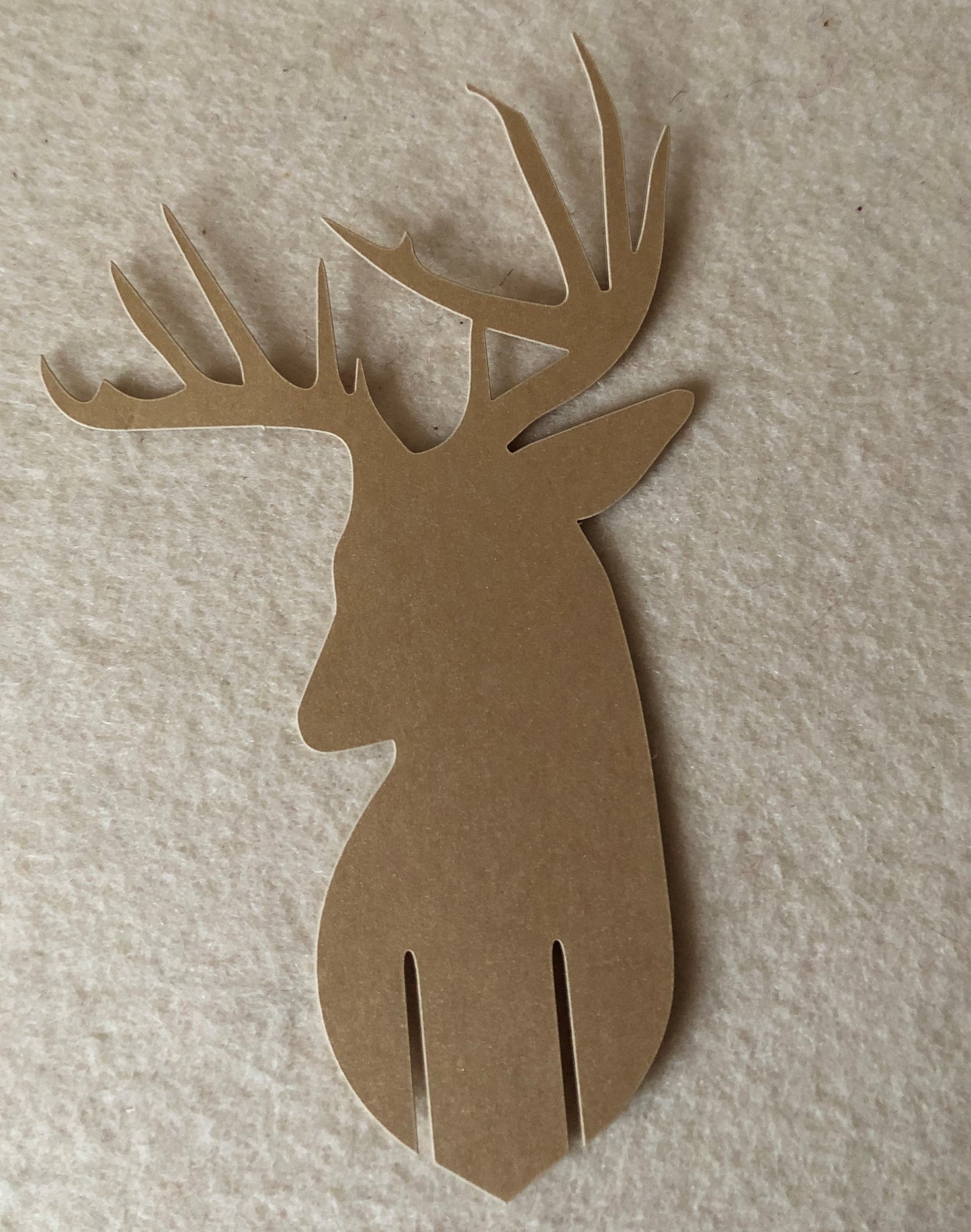 Forest Namenskarte / Glastopper Hirsch Papier gold