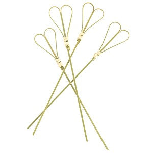 Food tool 12er Set Bambus-Sticker