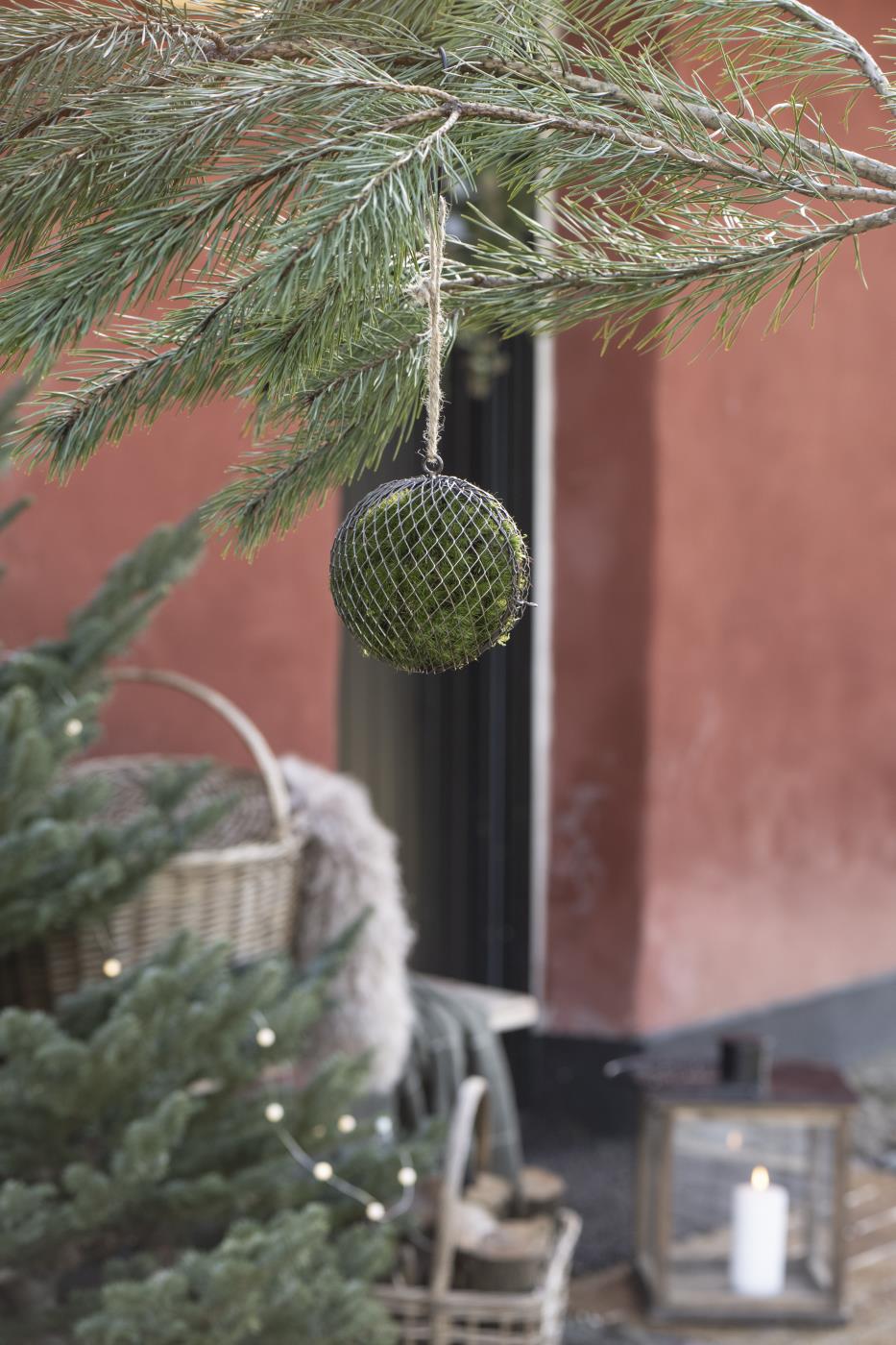Metallgeflecht-Weihnachtskugel zum Befüllen