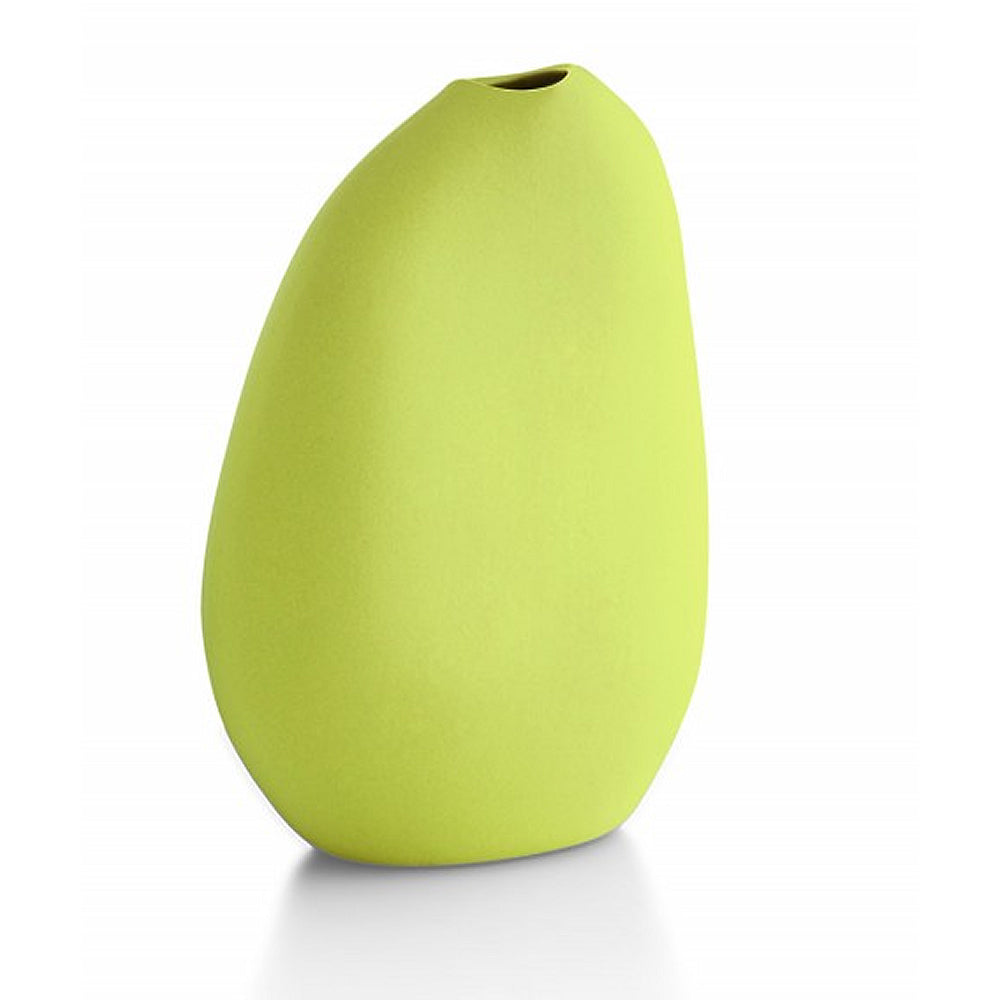 Like stone Keramikvase Farbe lime, B 9,6 cm, H 12,5 cm, T 4,8 cm