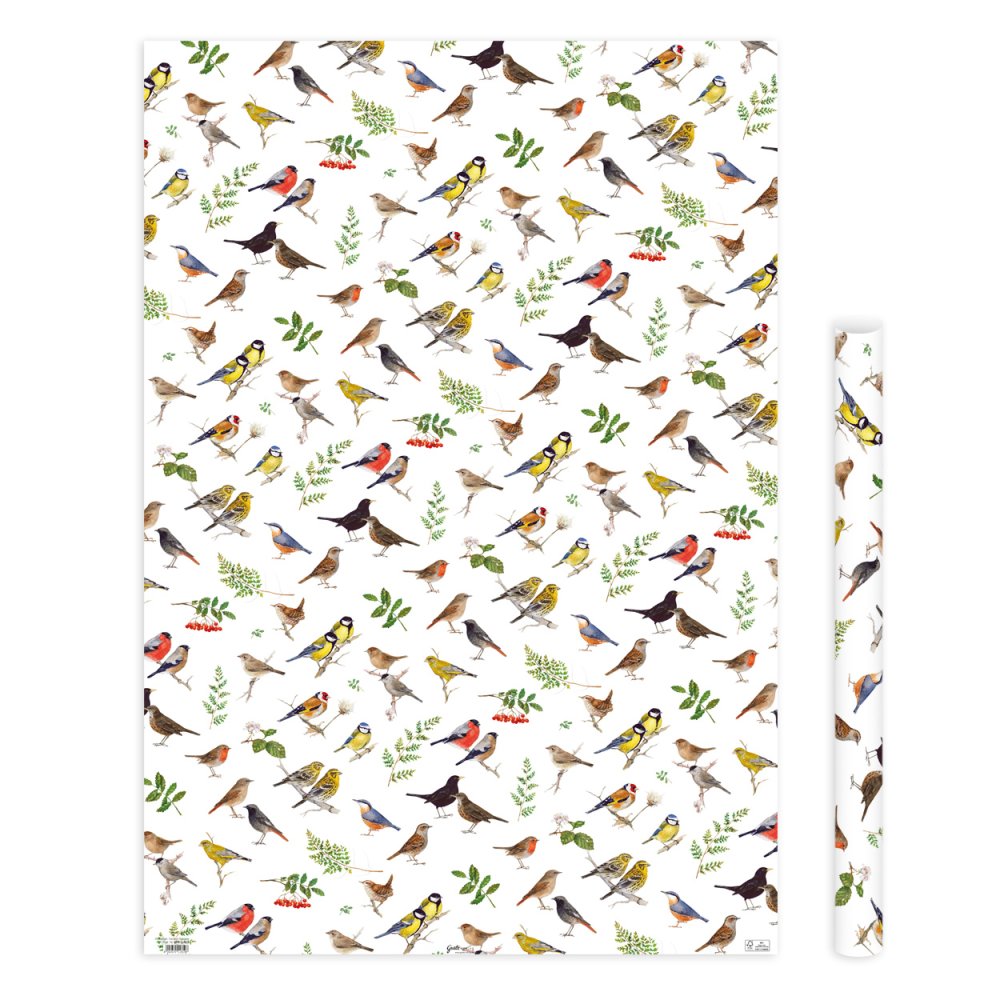 Birdy Gartenvögel Geschenkpapierrolle
