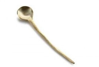 Food tool Espresso- o. Teelöffel aus vergoldetem Stahl