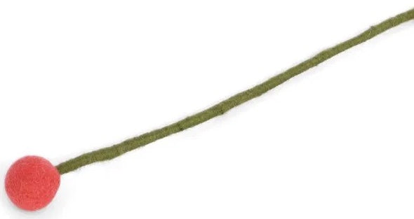 Wollfilz-Kugelblume koralle D 2 cm, L 32 cm