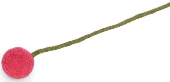Wollfilz-Kugelblume melone D 3,5 cm, L 32 cm