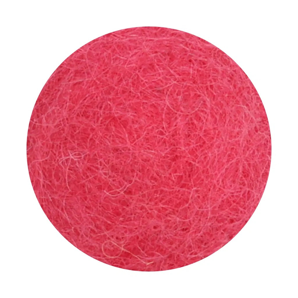 Wollfilz-Kugelblume koralle D 3,5 cm, L 32 cm