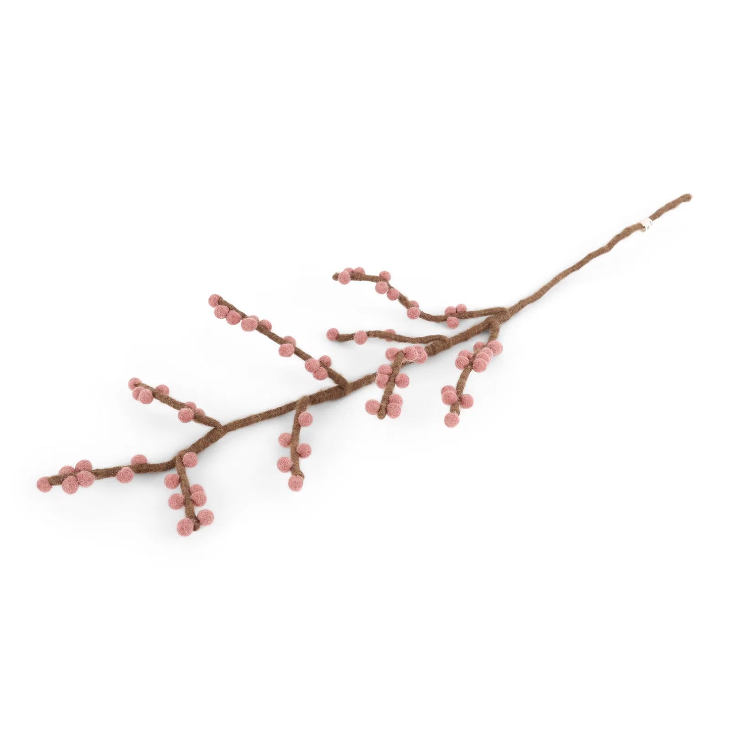 Wollfilz-Ast braun mit rougefarbenen Beeren