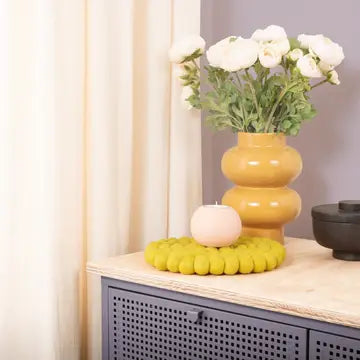 Wollfilz-Kugeluntersetzer Limone, D 22 cm, St. 2,5 cm