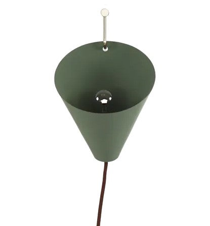 Wandleuchte "Funnel" Metall grün, B 17,5 cm, T 18,5 cm, H 19 cm