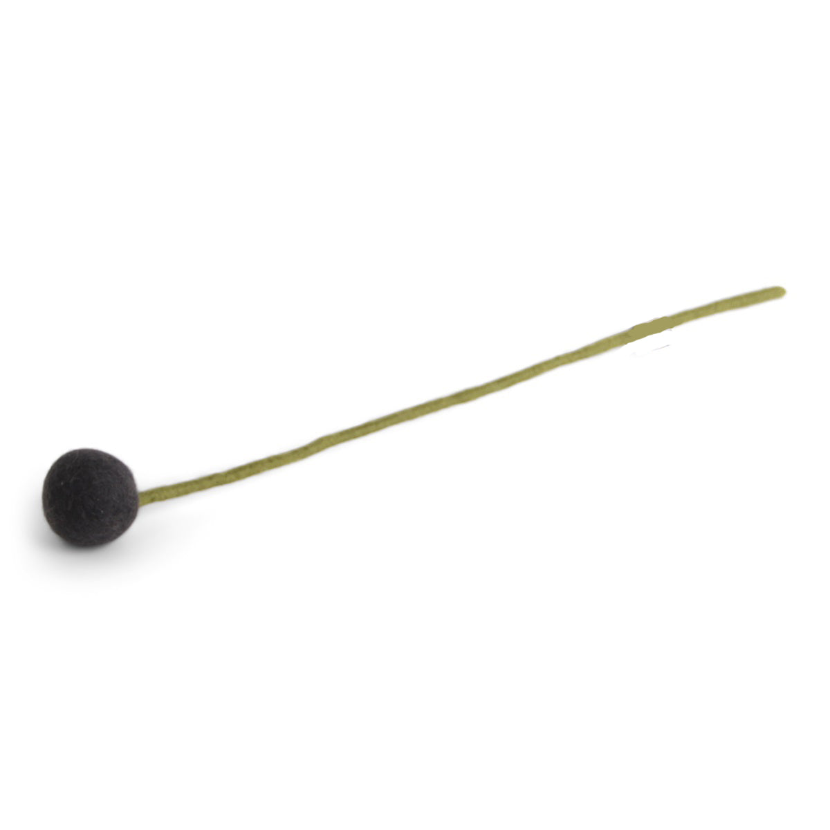 Wollfilz-Kugelblume anthrazit D 3,5 cm, H 32 cm