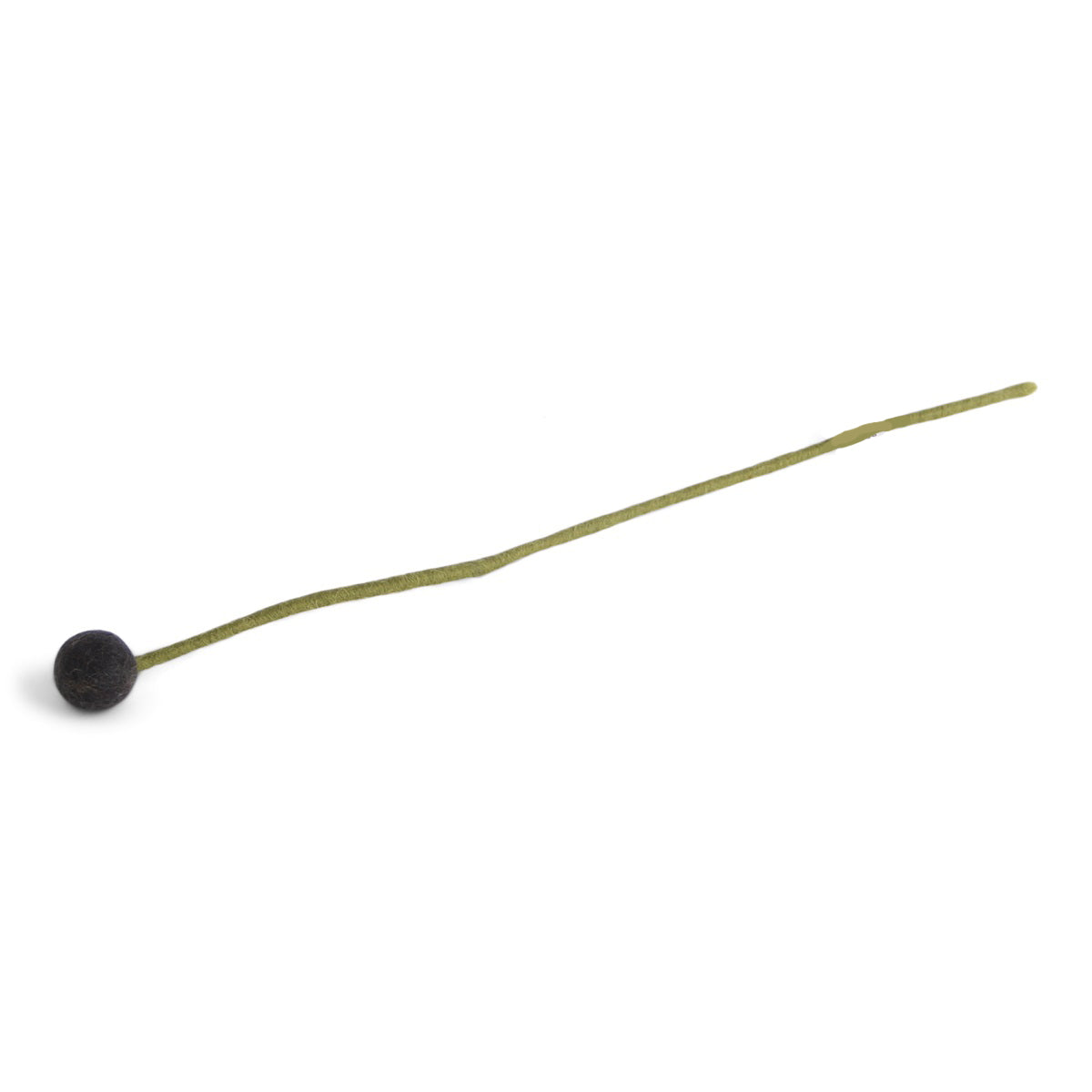Wollfilz-Kugelblume anthrazit D 2 cm, H 32 cm