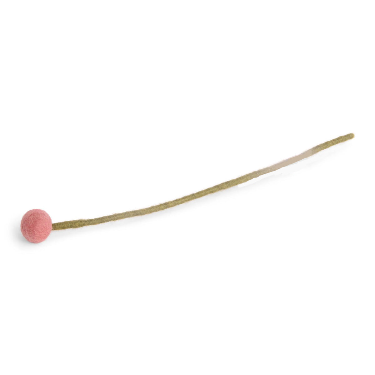 Wollfilz-Kugelblume dusty red D 2,0 cm, H 32 cm