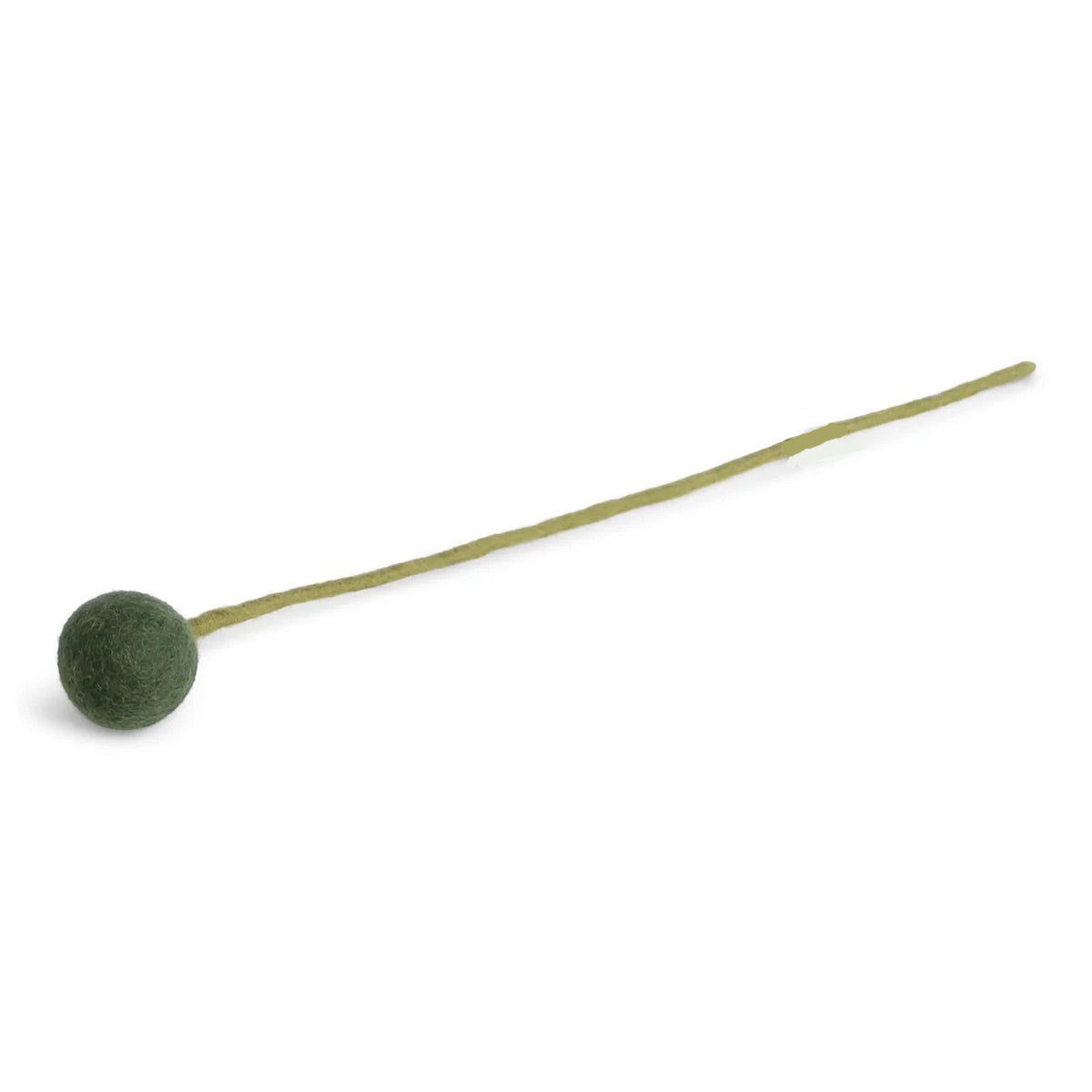 Wollfilz-Kugelblume tanne D 3,5 cm, H 32 cm