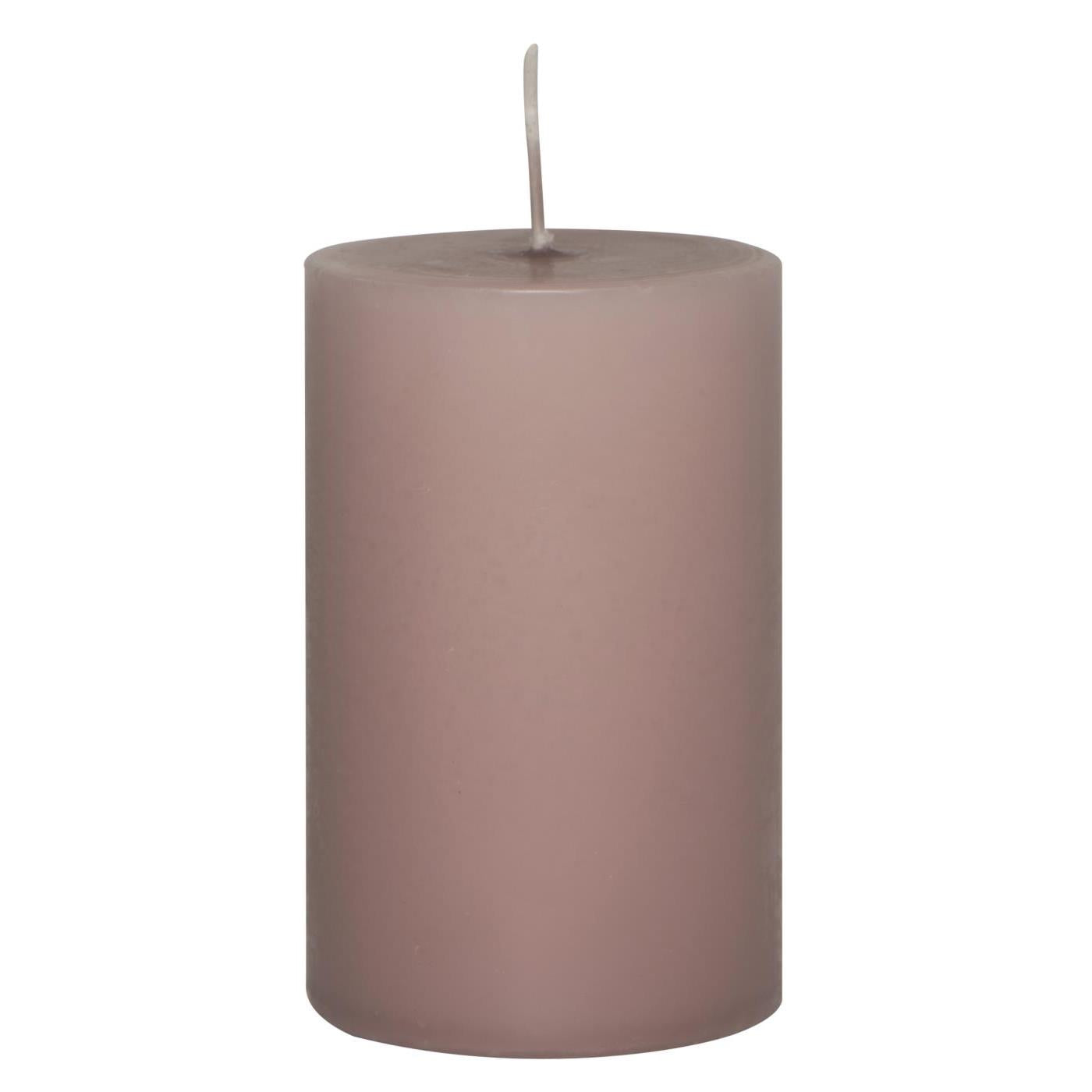 Zylinderkerze rosa D 6 cm, H 10 cm, brennt 36 Stunden