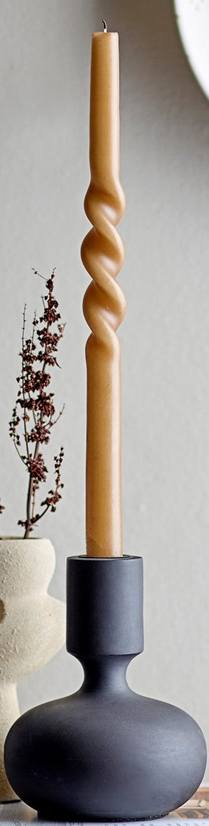 2er Set Kerzen "Turn" curry je Kerze D 2,2 cm, H 40 cm