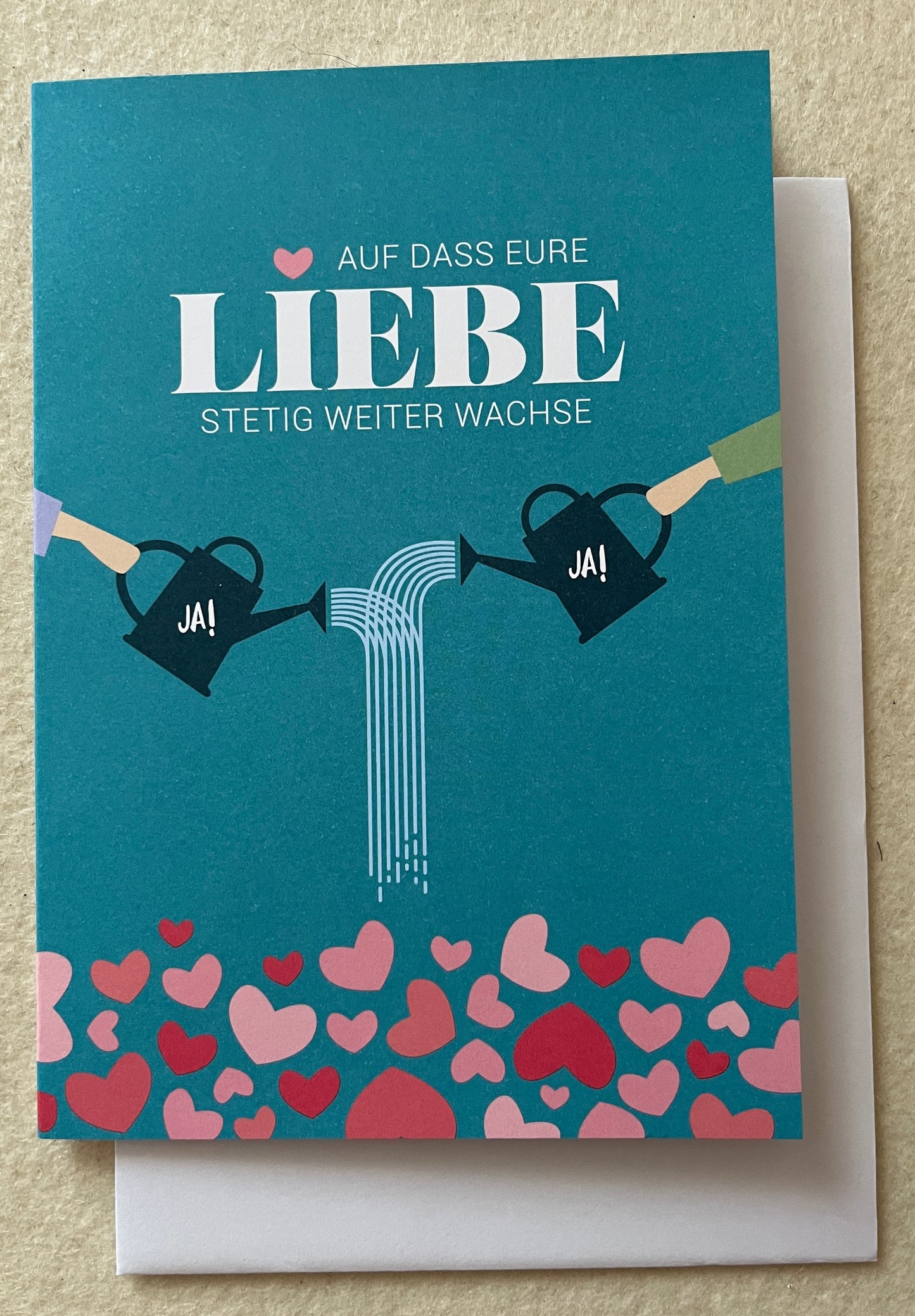 Hochzeit Doppelkarte AUF DASS EURE LIEBE