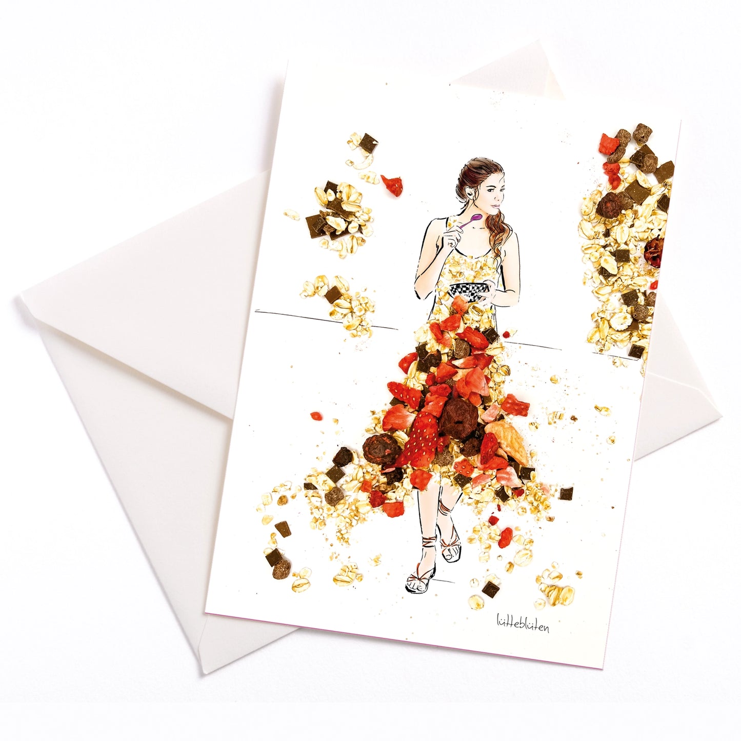 Postkarte mit Umschlag Cerialien