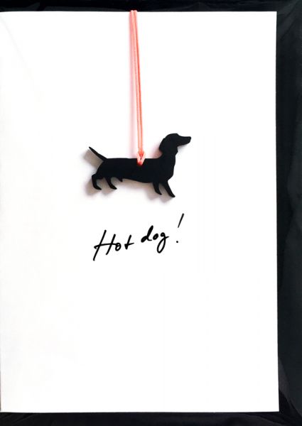 "Wau" Doppelkarte Hot-Dog!