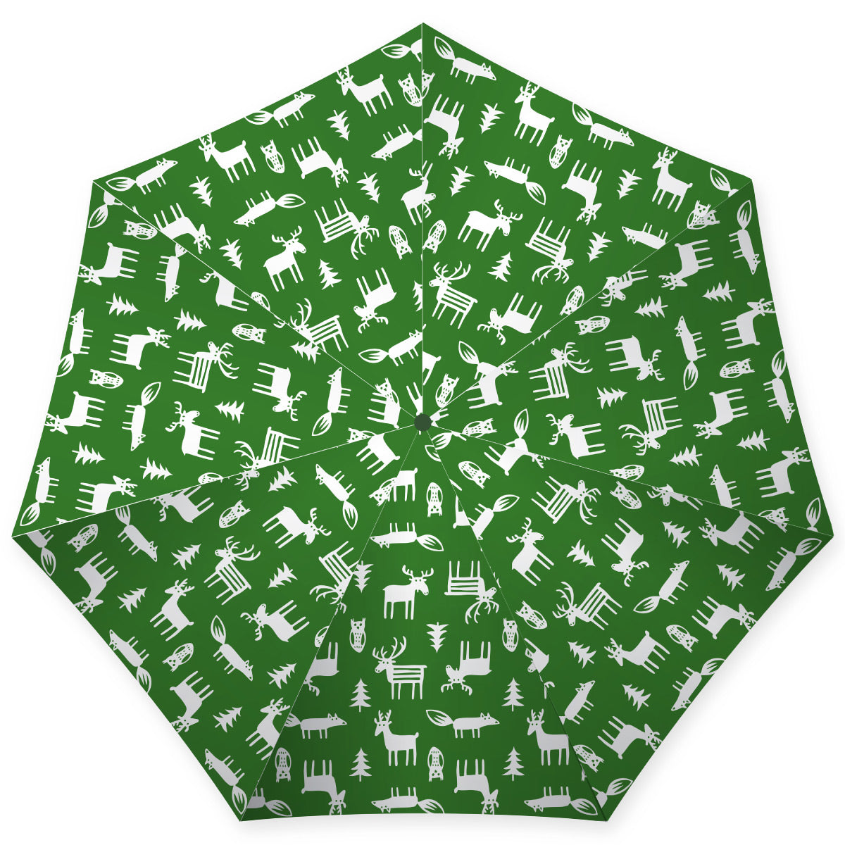 Forest Taschenschirm Waldmotiv grün automatic