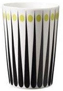 "Doris" Latte-Becher weiß-schwarz-limone